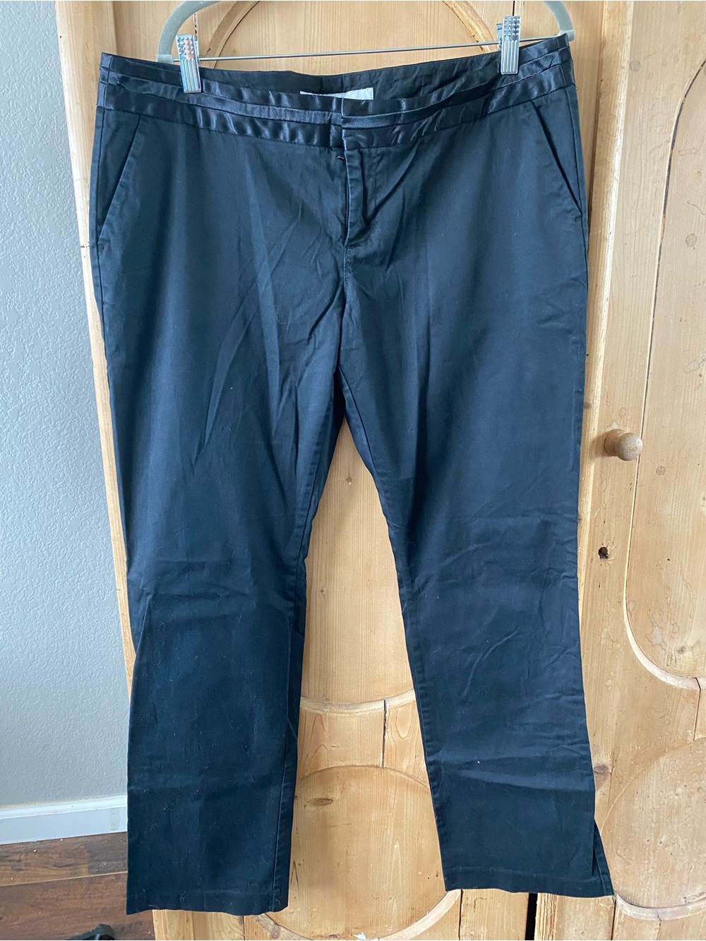 Old Navy Black Women's Straight-Leg Trousers